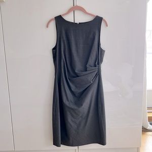 Theory size 8 side pleating shift dress